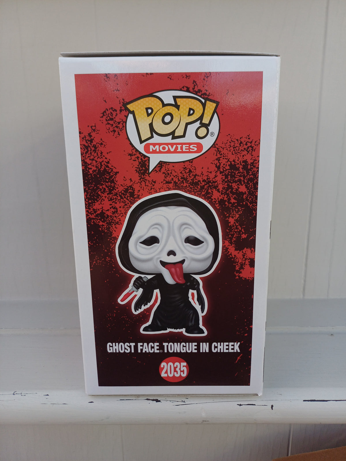 The Funko Pop! Movies: Ghost Face Tongue in Cheek Vinyl Figure #2035