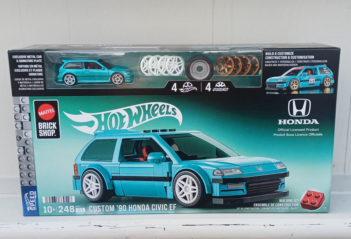 Mattel brick shop hot wheels custom 90 Honda civic EF