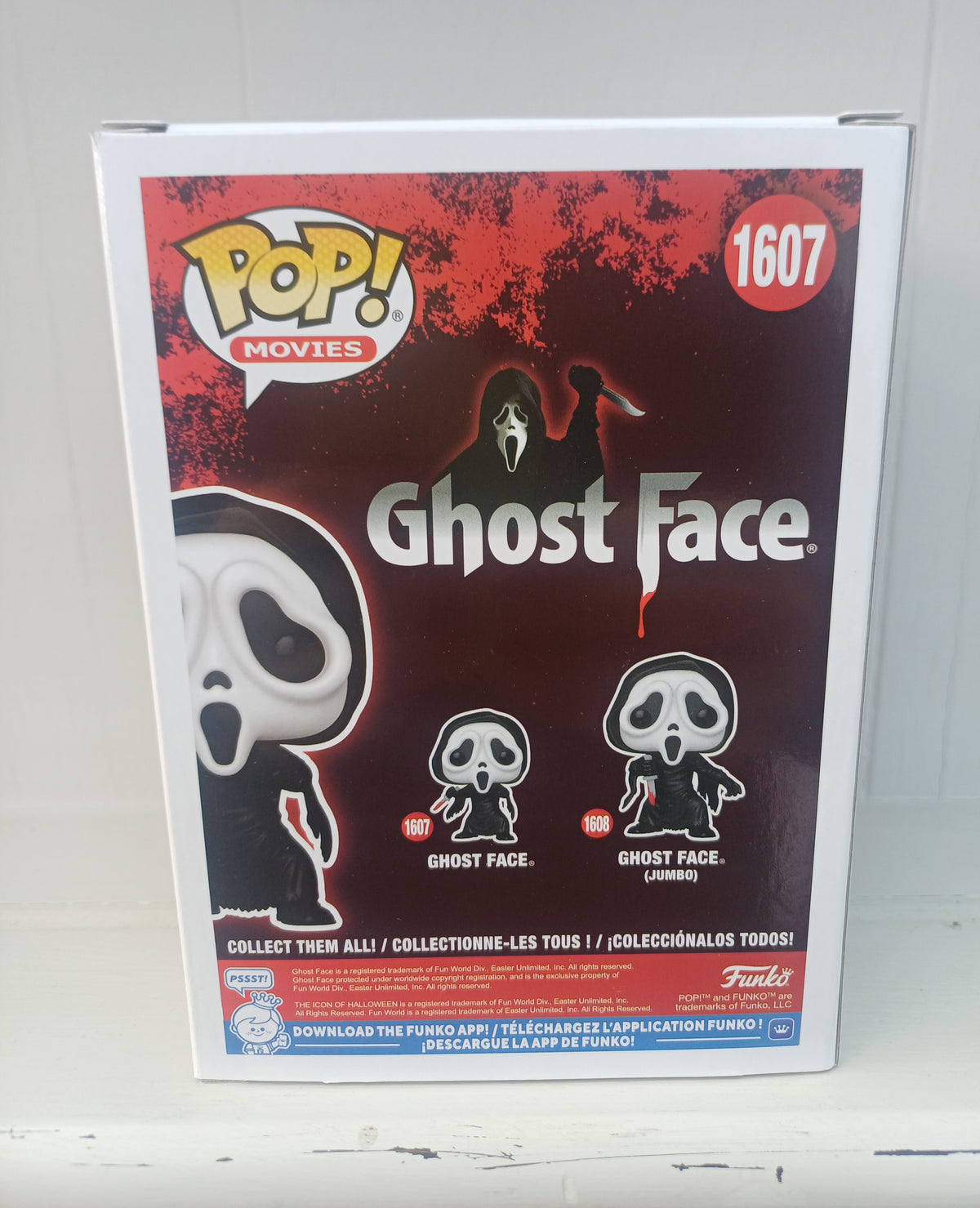 Funko Pop Vinyl Movies Ghost Face #1607 Scream Ghostface Figure